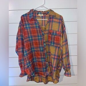 Umgee plaid button up shirt